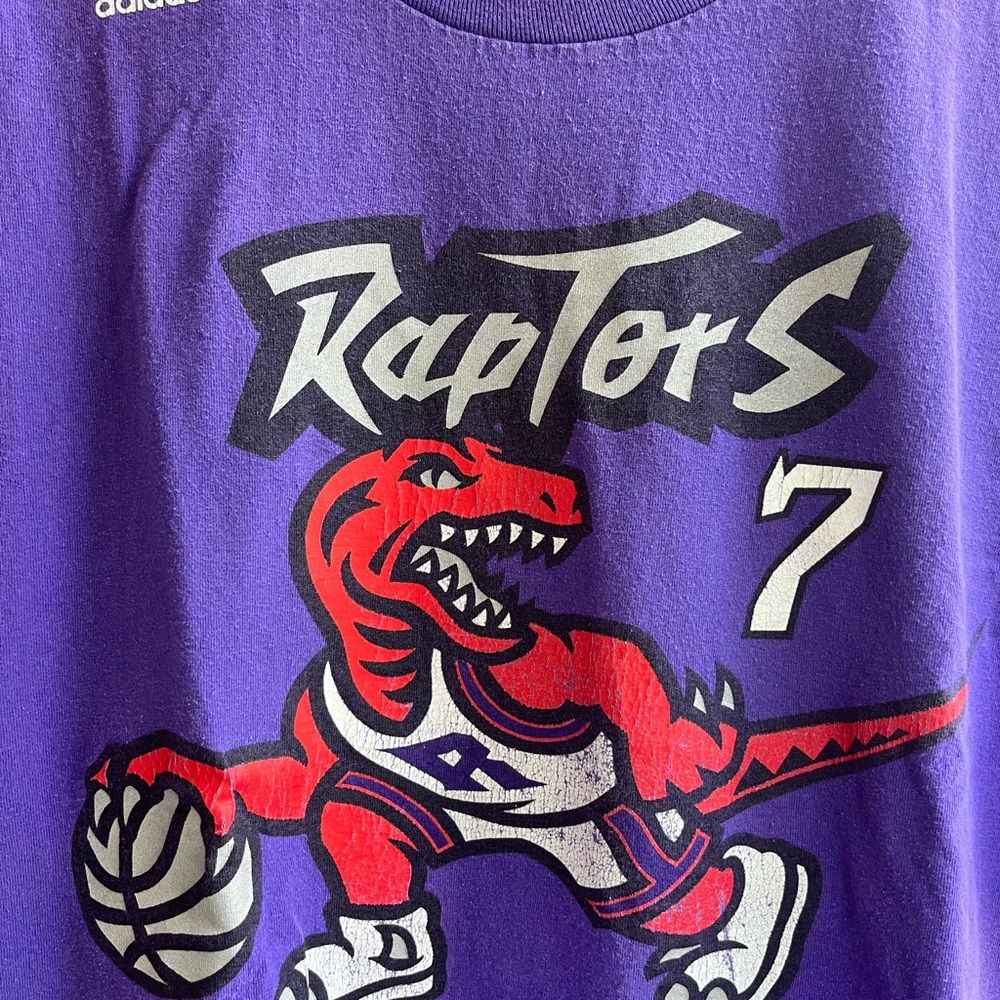 Vintage Adidas x Raptors Old Logo Lowry Tee - Picture 2 of 4
